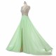 Flowers Short Front Long Back Prom Dress