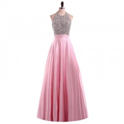 Sexy V-neck Women elegant sleeveless long Prom Dress