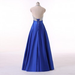 Sexy V-neck Women elegant sleeveless long Prom Dress