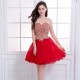 Long Beaded Appliques Princess Ball Gown Prom Dress