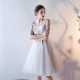 Long Elegant Satin Halter Beaded Floor Length Prom Dress