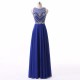 Navy Blue Pink Grey V Neck Long Appliques Prom Dress