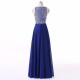 Navy Blue Pink Grey V Neck Long Appliques Prom Dress