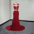 Sexy Lace Long Elegant Mermaid Prom Dress