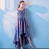 Purple High-low Vintage Elegant Taffeta Prom Dress