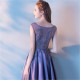 Purple High-low Vintage Elegant Taffeta Prom Dress