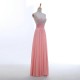 Spaghetti Strap Lace Up Back Beadings Prom Dress