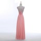 Spaghetti Strap Lace Up Back Beadings Prom Dress