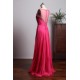 Long Scoop Sleeveless Floor Length Beading Evening Dress