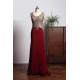 Long Scoop Sleeveless Floor Length Chiffon Evening Dress