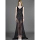 Long Mermaid Black Lace Prom Dresses