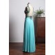 Scoop Cap Sleeve A-Line Floor Length Beading Long Evening Dress