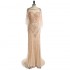 Long Prom Dress Mermaid Sexy V Backless Formal Evening Dress