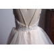 Elegant Prom Dresses Long Champagne Backless Evening Party Gown