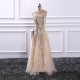 Sexy Long Prom Dress Floor Length Sequined Evening Gowns