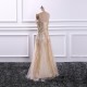 Sexy Long Prom Dress Floor Length Sequined Evening Gowns