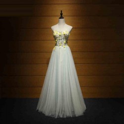 Charming Strapless Lace Up Princess Long Prom Dress
