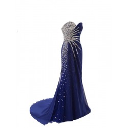 Sweetheart Neck Off the Shoulder Floor Length Evening Dresses