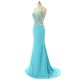 Sexy Open Back Beading Sleeveless Long Prom Dress Sexy Open Back Beading Sleeveless Long Prom Dress