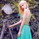 Aqua Green Prom Dress Beading Chiffon Party Gowns Women