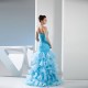 Sexy Ruffles High Low Sweetheart Prom Dress Off Shoulder